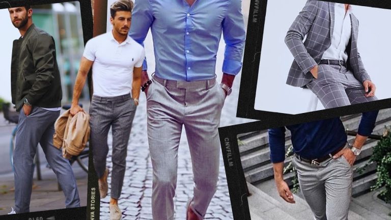 camisa que combine con pantalon gris