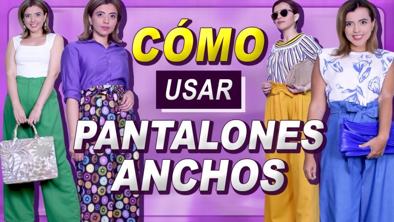con que tipo de blusa se usan los pantalones anchos