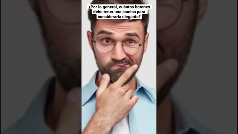 cuantos botones tiene una camisa