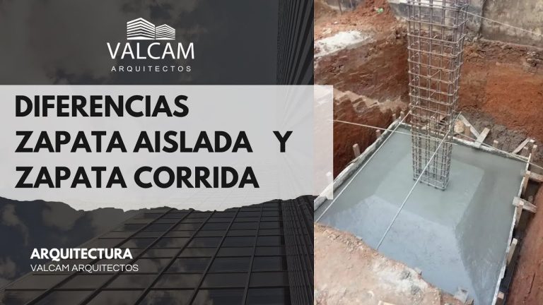 Diferencia entre zapata aislada y zapata continua: Guía comparativa y aplicaciones