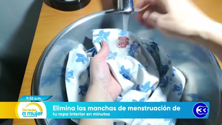 que hacer cuando te manchas el pantalon de sangre