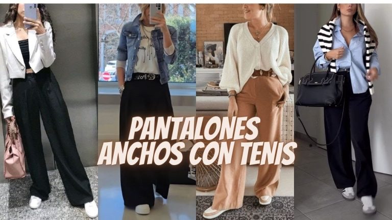 Qué zapatillas usar con pantalones anchos: guía de estilo y combinaciones