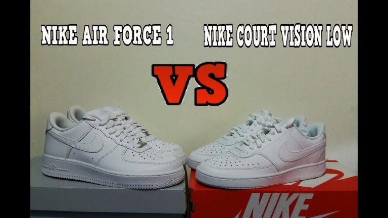 diferencia entre nike air force y court vision