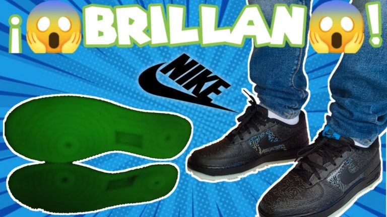 nike air force que brillan en la oscuridad