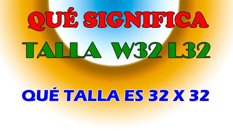 que significa 30 x 32 en pantalones