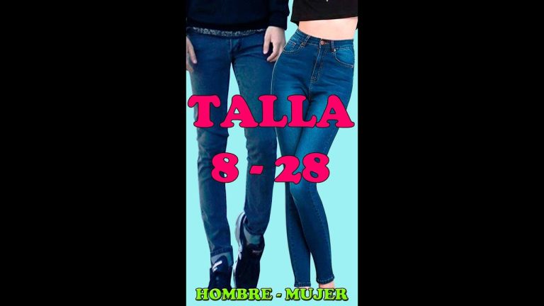 que talla hace 28 en pantalon de mujer