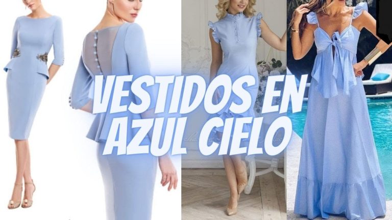 Vestido azul claro: mejores opciones de zapatos para combinar