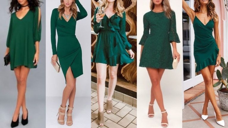 Vestido verde esmeralda: mejores opciones de zapatos para combinar