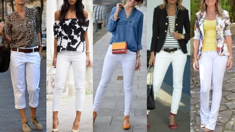 que me pongo con pantalon blanco